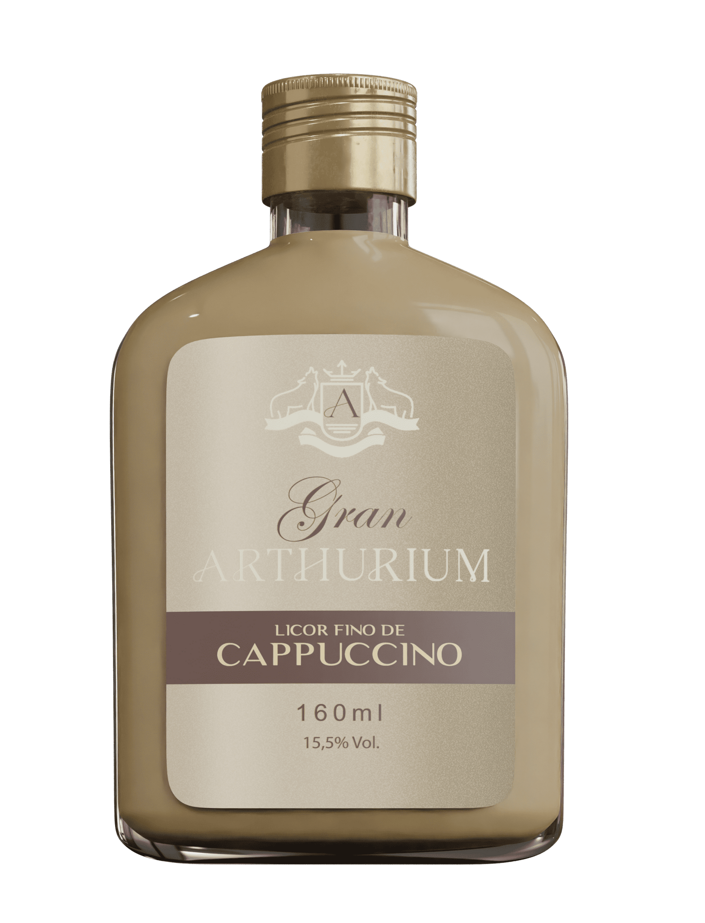 Garrafinha Licor Fino de Cappuccino Gran Arthurium - 160 mL