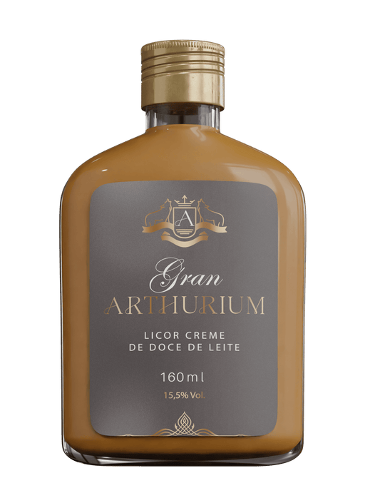 Garrafinha Licor de doce de Leite Gran Arthurium - 160 mL